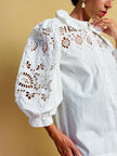 Camicia manche ballon in San Gallo