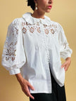 Camicia manche ballon in San Gallo