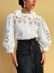 Camicia manche ballon in San Gallo