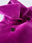 Cappottino vintage Enrico Coveri in velluto viola ciclamino