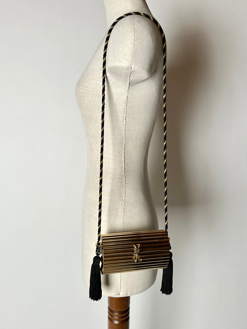 Pochette du soir vintage Minaudière Opium Yves Saint Laurent