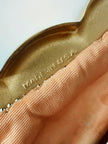 Pochette vintage Jays of Bond Street in maglia metallica dorata con chiusura gioiello
