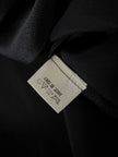 Camicia vintage Padovanelle in raso di seta nero con bottoni gioiello dorati