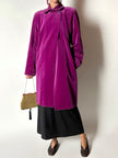 Cappottino vintage Enrico Coveri in velluto viola ciclamino