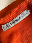 Camicia vintage Scherrer Boutique con nastro al collo in seta jacquard zucca