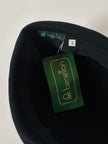 Cappello vintage Benetton modelllo Pillbox in lana nera nuovo con cartellino
