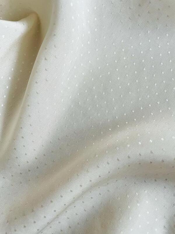 Camicia in seta jaquard con collo alla coreana