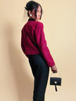 Mini blazer in lana vichy Genny