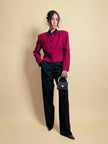 Mini blazer in lana vichy Genny