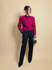 Mini blazer in lana vichy Genny