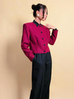 Mini blazer in lana vichy Genny