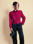 Mini blazer in lana vichy Genny
