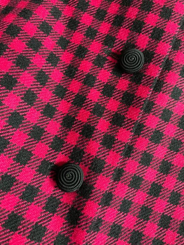 Mini blazer in lana vichy Genny