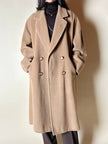 Vintage-Mantel von Marina Basic aus Kamelhaar-Woll-Kaschmir-Mix