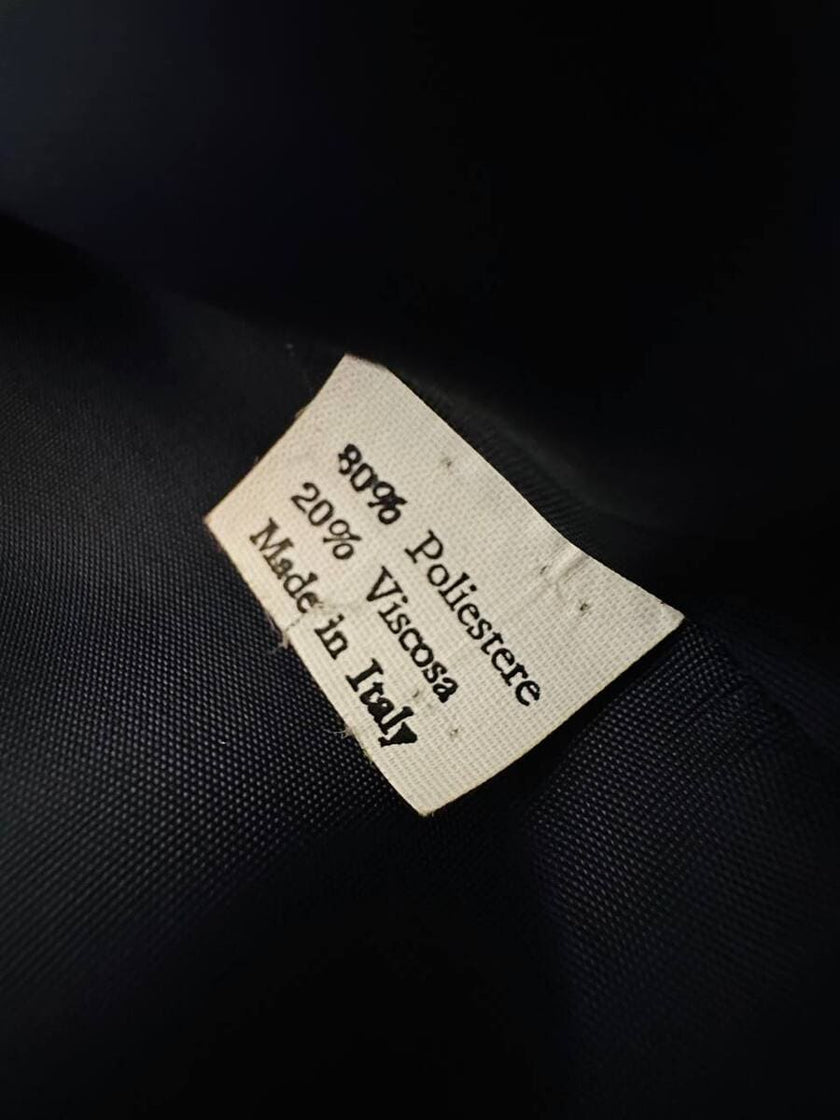 Bolero blu con bottoni gioiello e fiocchi “Max Dinè”