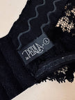 Bustier nero in pizzo macramè “La Perla”