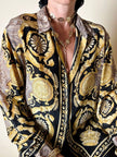 Camicia in misto seta fantasia barocca