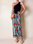 Gonna pareo fantasia astratta multicolor “Fendi”