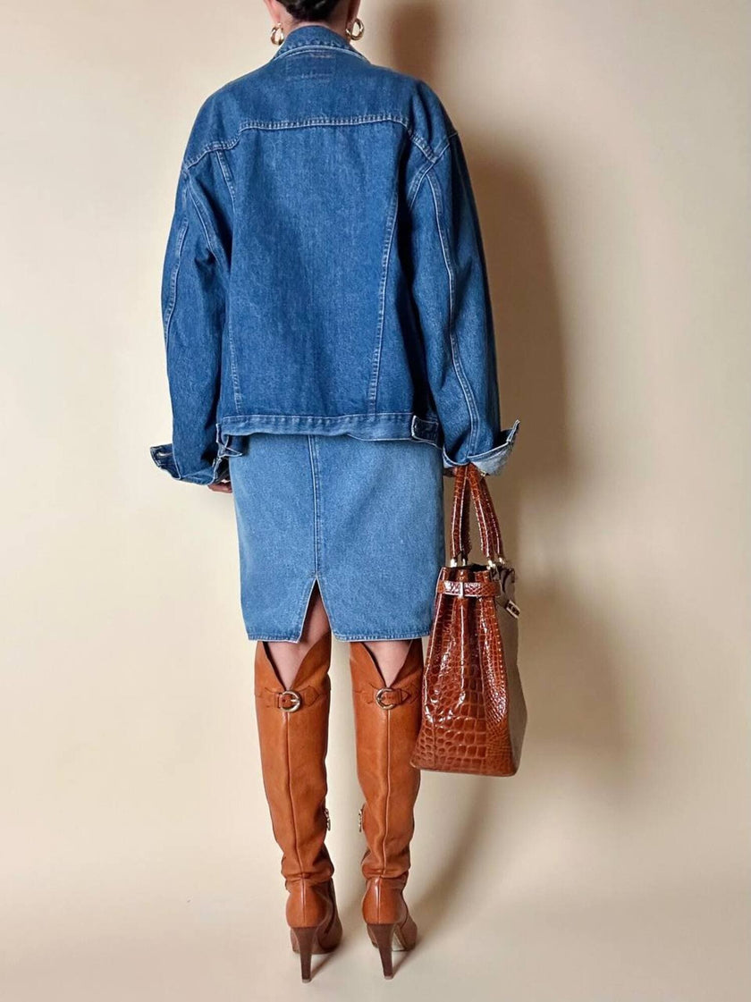 Abito Oaks By Gianfranco Ferré in denim slavato
