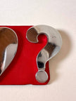 Cintura in pelle rossa I love ? “Moschino Jeans”