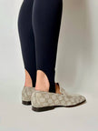 Mocassins Gucci vintage en daim avec motif monogramme GG