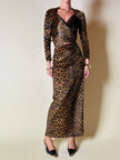 Gonna lunga con top in coordinato in velluto animalier “Roman’s”