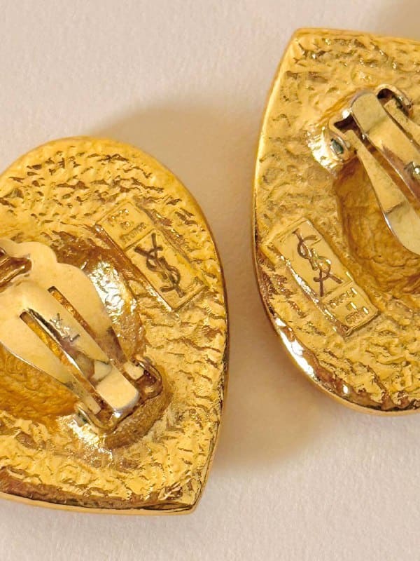 Maxi clip a cuore oro 