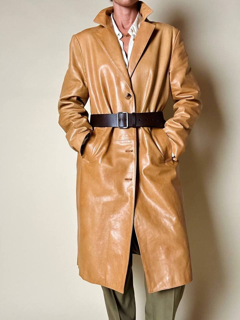 Cintura in pelle testa di moro “Jil Sander”