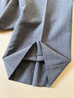 Pantalone a palazzo in rasato di lana grigio “Luisa Spagnoli”