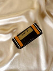 Llavero de piel negra 