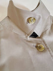 Vintage Burberry’s Trenchcoat aus beigem Gabardine mit passendem Gürtel und Check-Futter