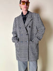 Blazer doppiopetto in lana principe di Galles “Yves Saint Laurent”
