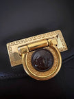 Borsa Gianni Versace vintage in pelle testa di moro con iconica Medusa