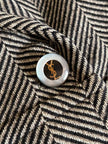 Cappotto sartoriale in lana spinata con bottoni Yves Saint Laurent