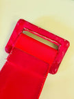 Abito rosso con cintura in coordinato Gianfranco Ferré