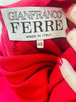 Abito rosso con cintura in coordinato Gianfranco Ferré
