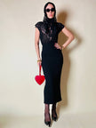 Mini bag a forma di cuore in pelle rossa “Moschino”