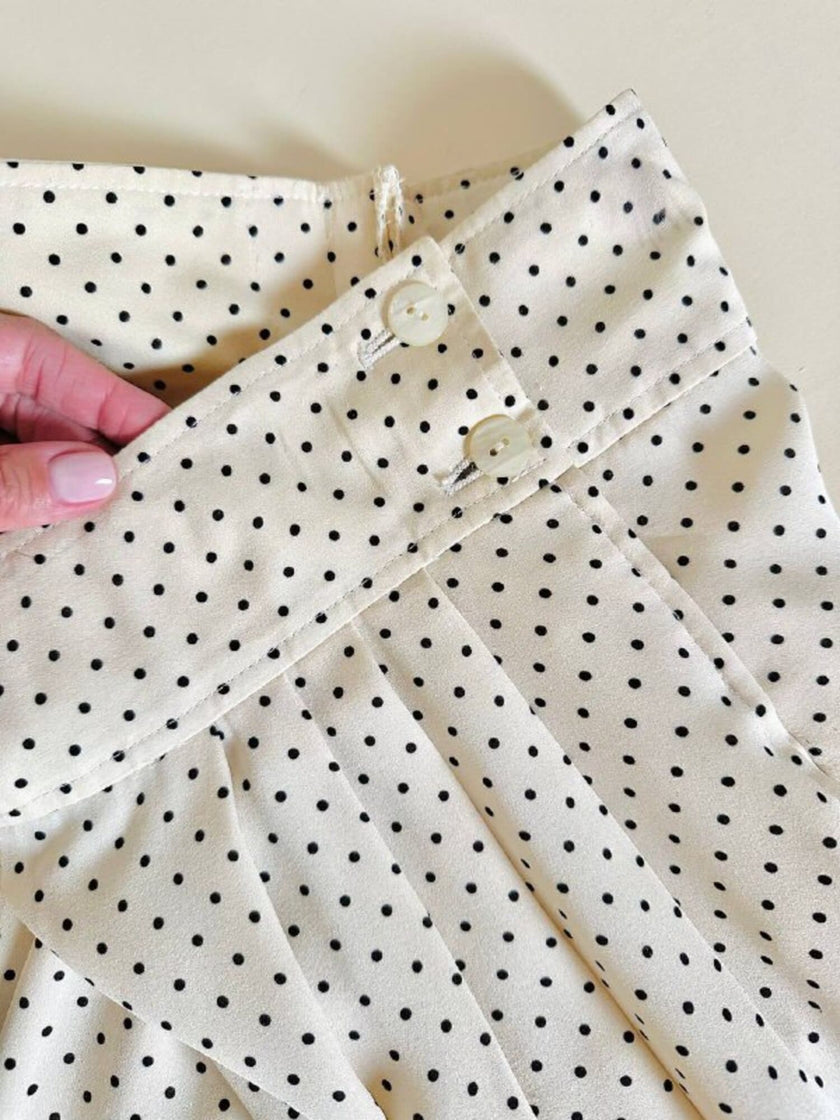 Completo a color panna a pois neri “Ungaro Parallele”