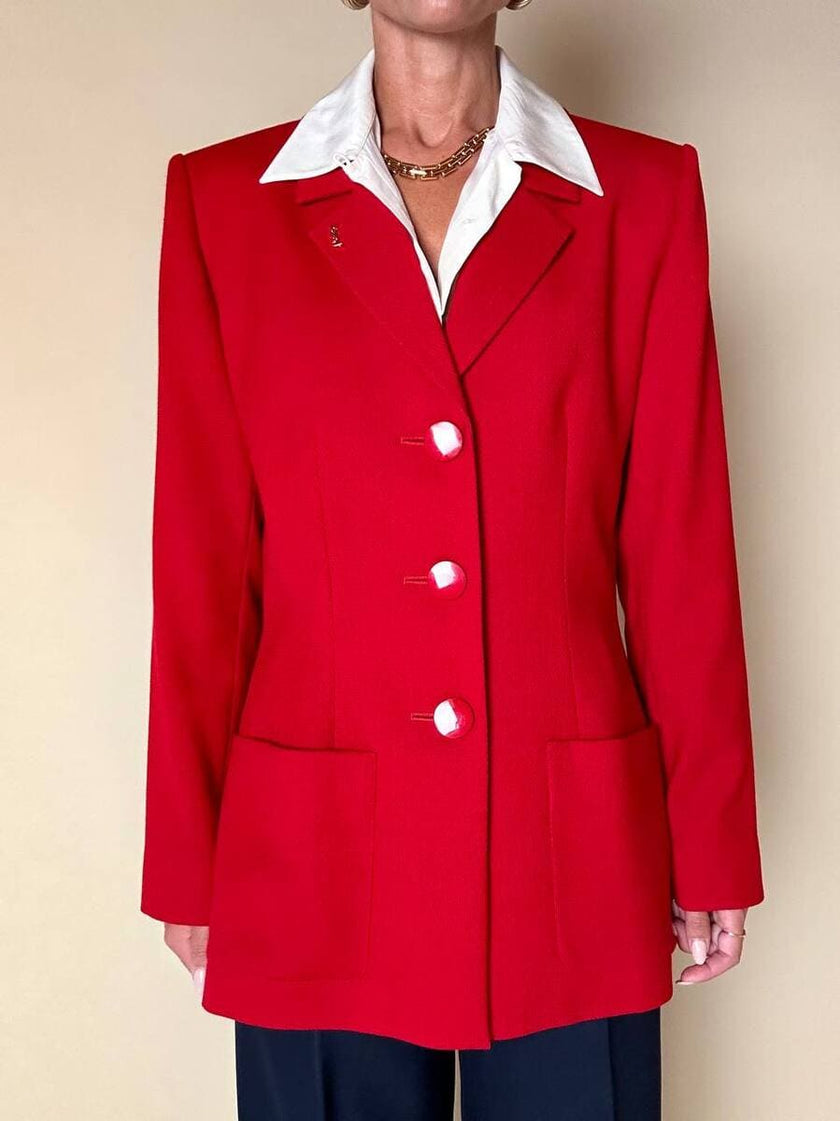 Blazer rosso “Yves Saint Laurent Variation”