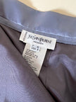 Completo gonna/gilet in raso grigio azzurro “Yves Saint Laurent”