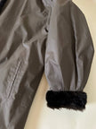 Eco visone double-face con lato impermeabile