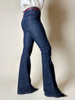 Jeans a zampa Weili Zheng in denim stretch blu scuro