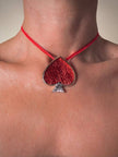 Spilla/Ciondolo a forma di cuore di picche “Yves Saint Laurent”