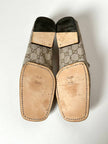 Mocassins Gucci vintage en daim avec motif monogramme GG