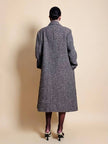 Cappotto Elena Miròin lana boutonné con motivo spinato