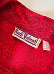 Camicia rossa con fiocco al collo “Rudi Valenti”