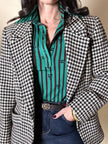 Blazer in lana pied de poule Yves Saint Laurent