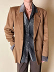 Vintage Max Mara blazer in pure dark camel cashmere