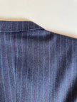 Tailleur gessato in lana grigio antracite “Yves Saint Laurent”