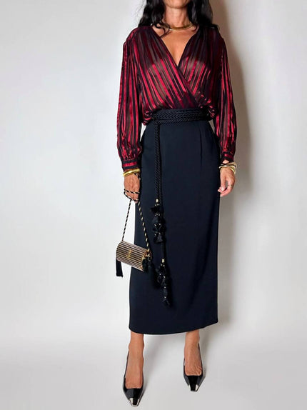 Gonna a tubino vintage Moschino Cheap and Chic con bottone a forma di cuore